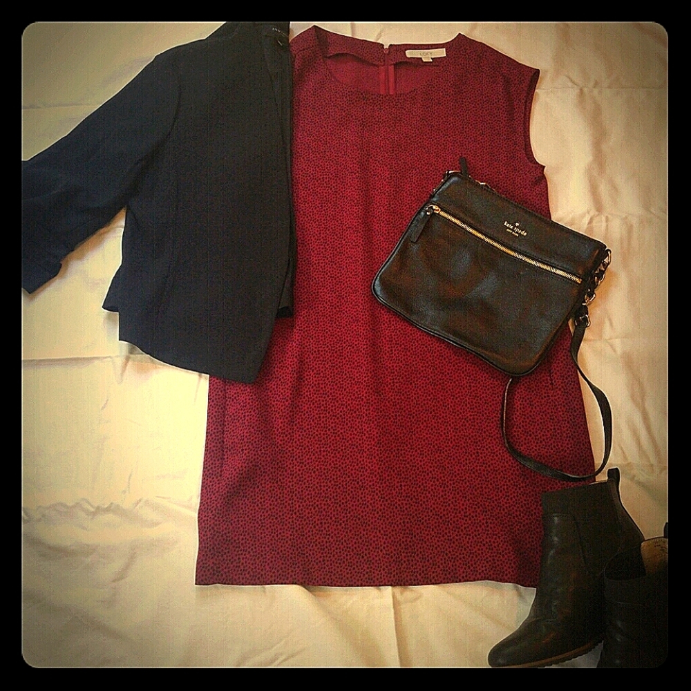 LOFT little red dress